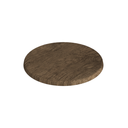 Mørk Eg bordplade rund - ø70 cm