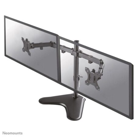 Skærmholder til skrivebord Neomounts dual, sort