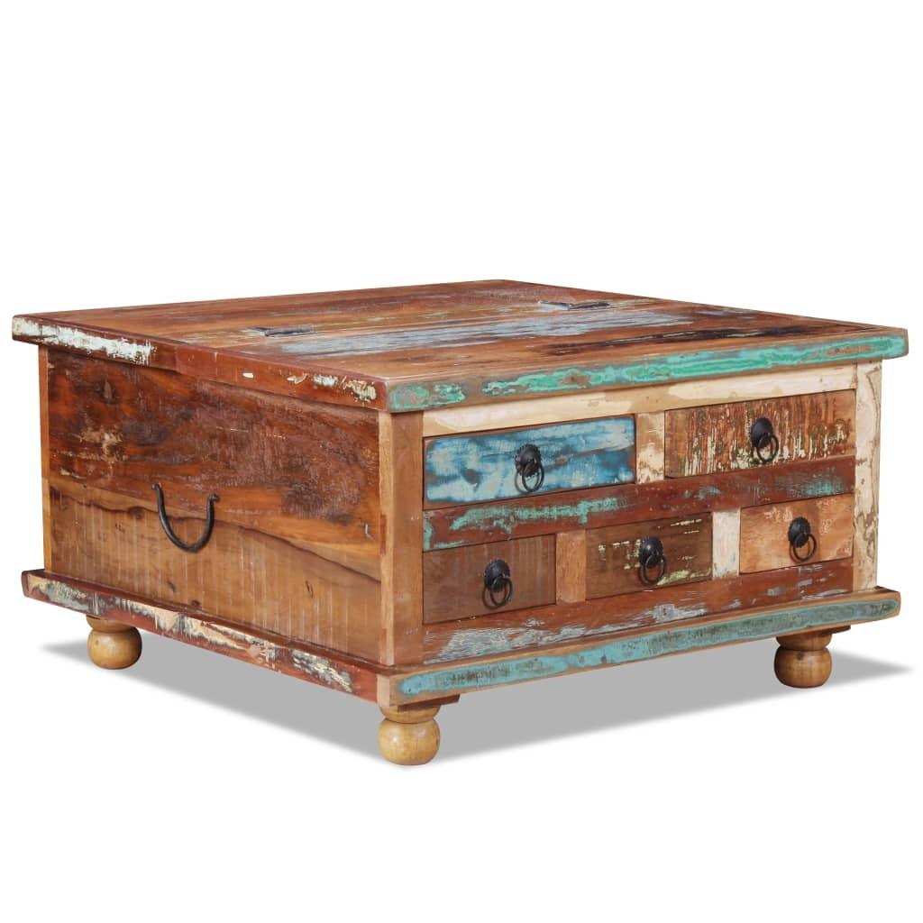 Sofabord 70x70x38 cm genbrugstræ Sofabord 70x70x38 cm genbrugstræ