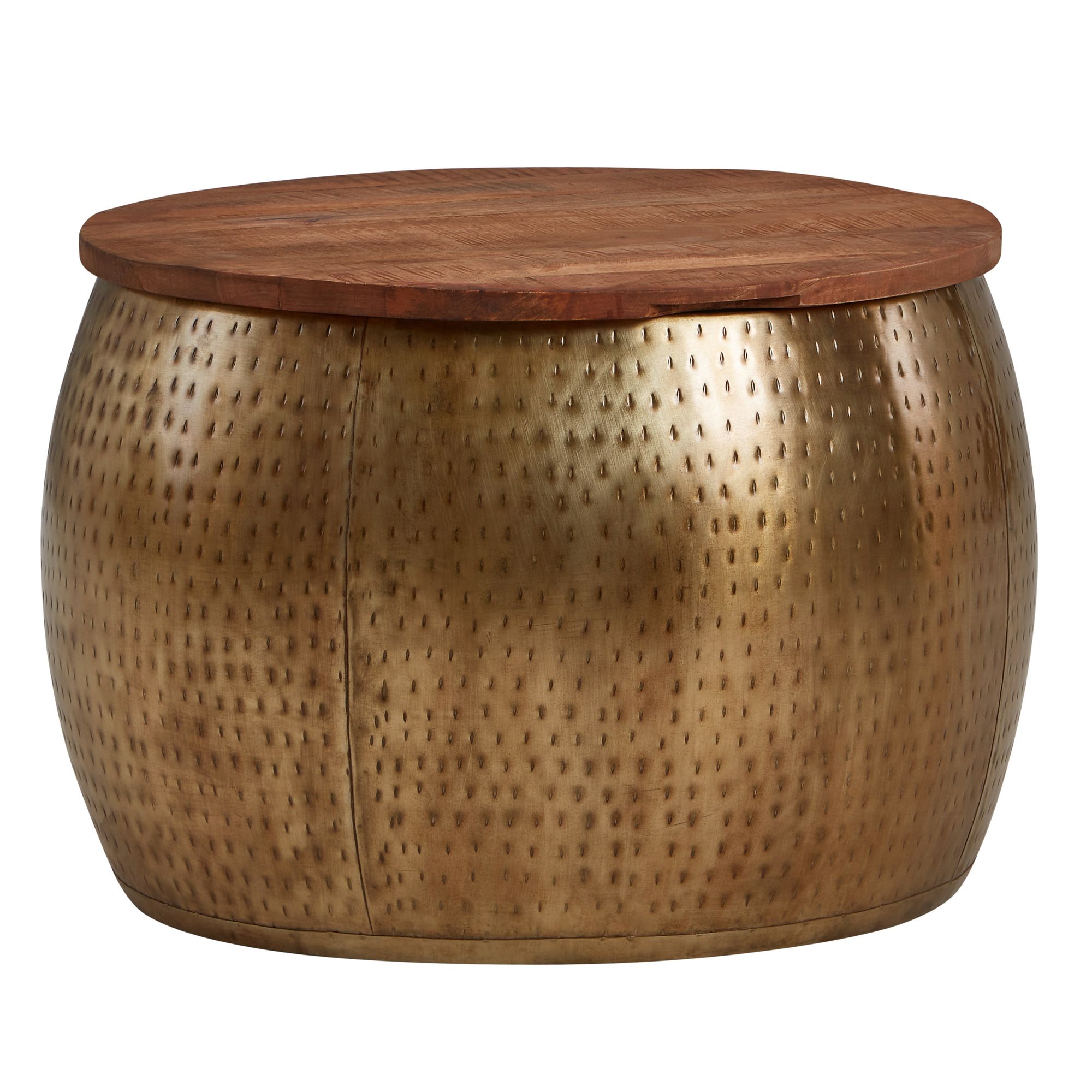 Sofabord, massivt mangotræ, metal, 60x60x40 cm, guld, rundt, med opbevaringsplads, designer stuebord med aftagelig bordplade, loungebord, sofabord, moderne stuebord Sofabord, massivt mangotræ, metal, 60x60x40 cm, guld, rundt, med opbevaringsplads, designer stuebord med aftagelig bordplade, loungebord, sofabord, moderne stuebord