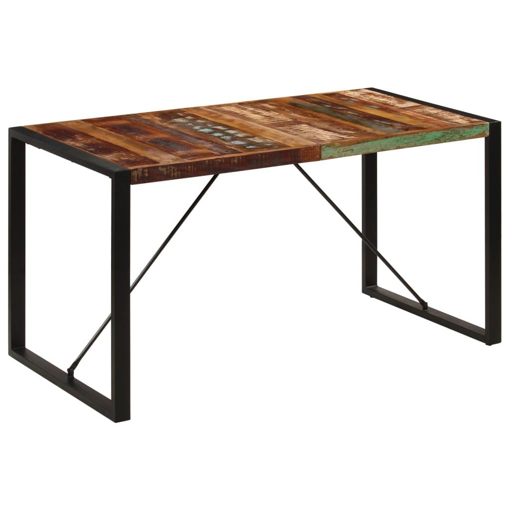Spisebord 140x70x75 cm massivt genbrugstræ Spisebord 140x70x75 cm massivt genbrugstræ