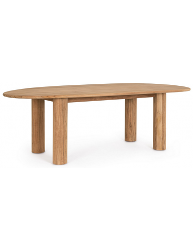 TITU Organisk havebord i teaktræ 220 x 110 cm - Teak