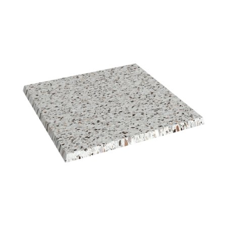 Terrazzolook bordplade firkantet - 70x70 cm