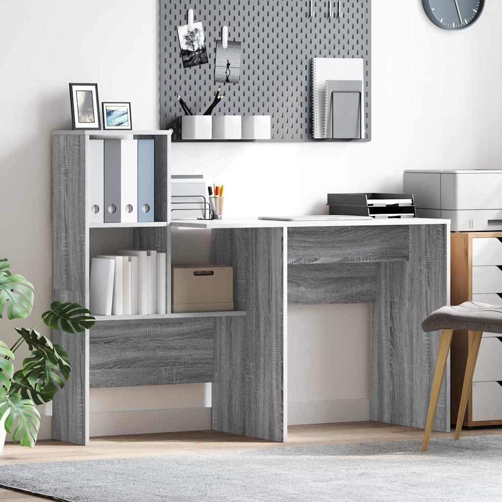 Bord Grå sonoma-eg 131,5 x 50 x 106,5 cm Konstrueret træ Bord Grå sonoma-eg 131,5 x 50 x 106,5 cm Konstrueret træ
