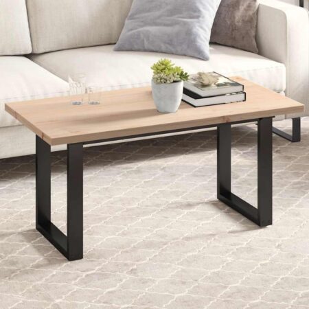Bordplade 100x50x2,5 cm rektangulær massivt fyrretræ