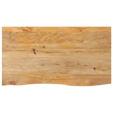 Bordplade 100x60x3,8 cm naturlig kant massivt mangotræ