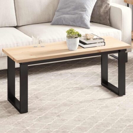 Bordplade 110x40x2,5 cm rektangulær massivt fyrretræ