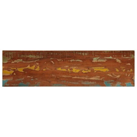Bordplade 110x40x2,5 cm rektangulær massivt genbrugstræ