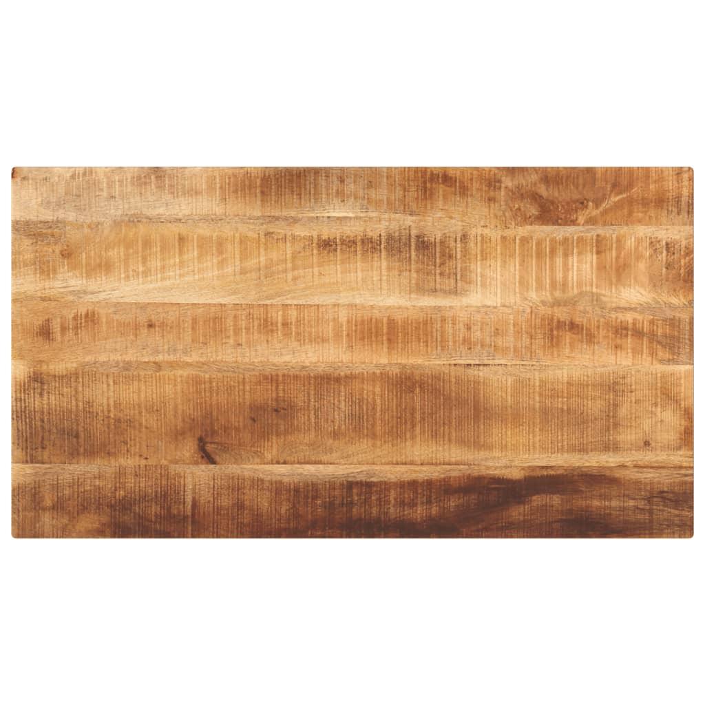 Bordplade 110x60x2,5 cm rektangulær massivt ru mangotræ Bordplade 110x60x2,5 cm rektangulær massivt ru mangotræ