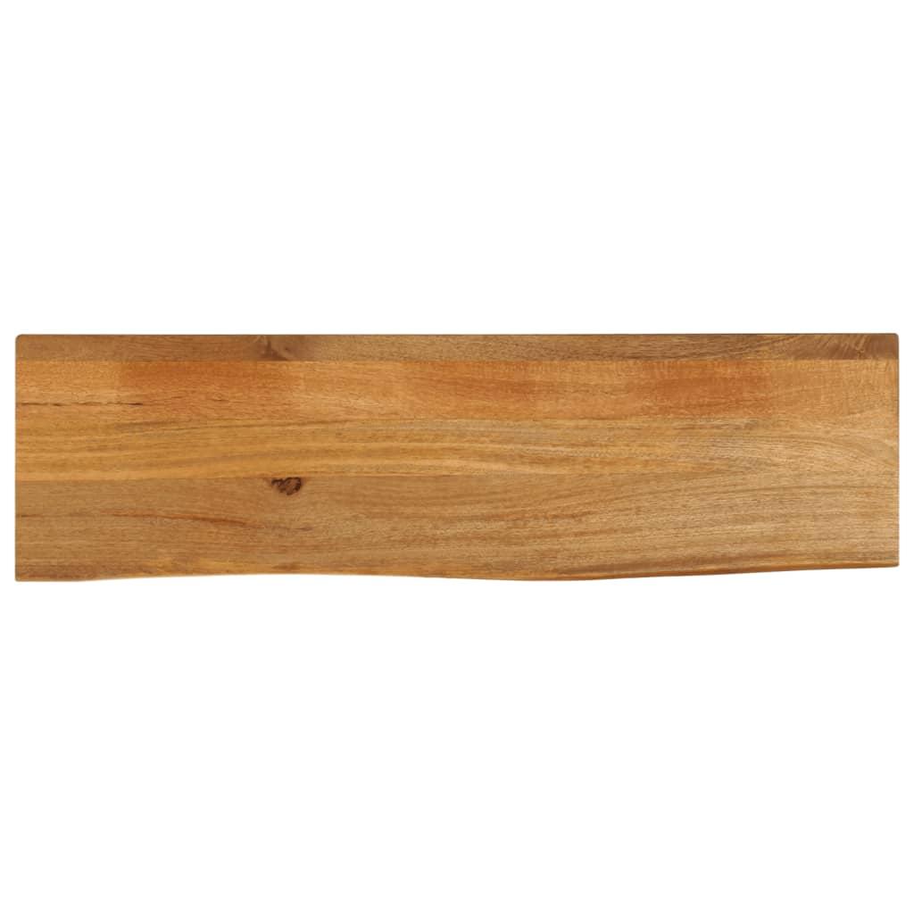 Bordplade 120x30x2,5 cm naturlig kant massivt mangotræ Bordplade 120x30x2,5 cm naturlig kant massivt mangotræ