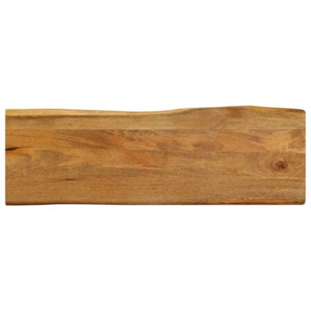 Bordplade 120x40x3,8 cm naturlig kant massivt mangotræ