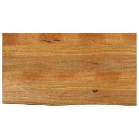 Bordplade 120x60x2,5 cm naturlig kant massivt mangotræ