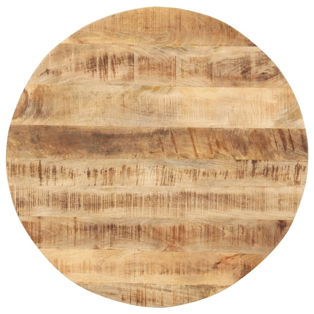 Bordplade 15-16 mm rund 60 cm massivt mangotræ Bordplade 15-16 mm rund 60 cm massivt mangotræ