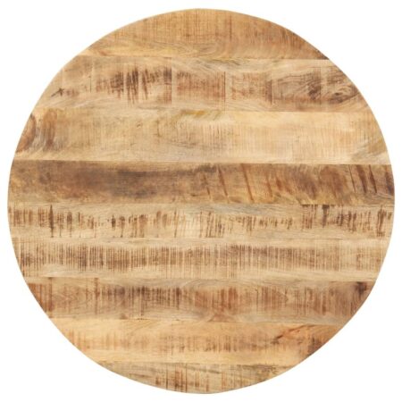 Bordplade 15-16 mm rund 80 cm massivt mangotræ