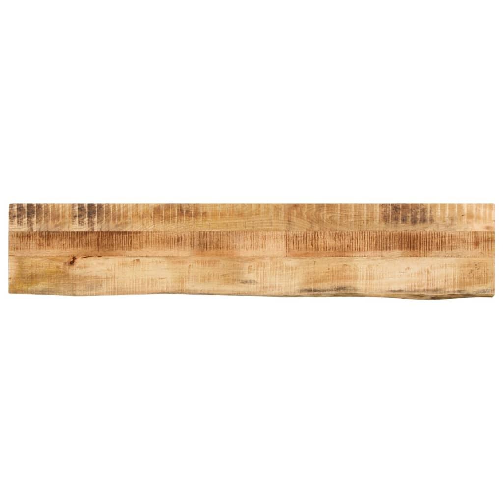 Bordplade 160x40x2,5 cm naturlig kant massivt ru mangotræ Bordplade 160x40x2,5 cm naturlig kant massivt ru mangotræ