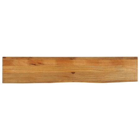 Bordplade 180x30x2,5 cm naturlig kant massivt mangotræ