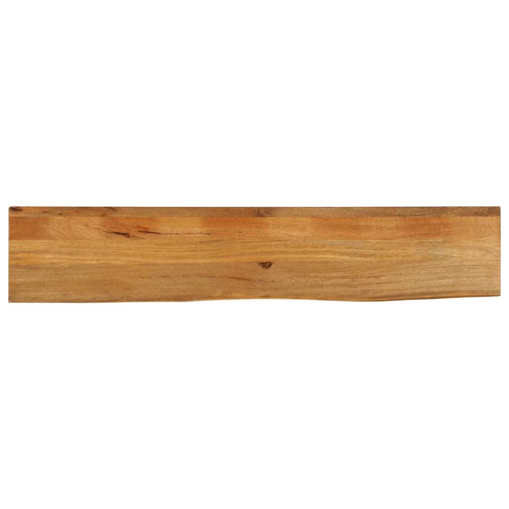 Bordplade 180x30x2,5 cm naturlig kant massivt mangotræ Bordplade 180x30x2,5 cm naturlig kant massivt mangotræ