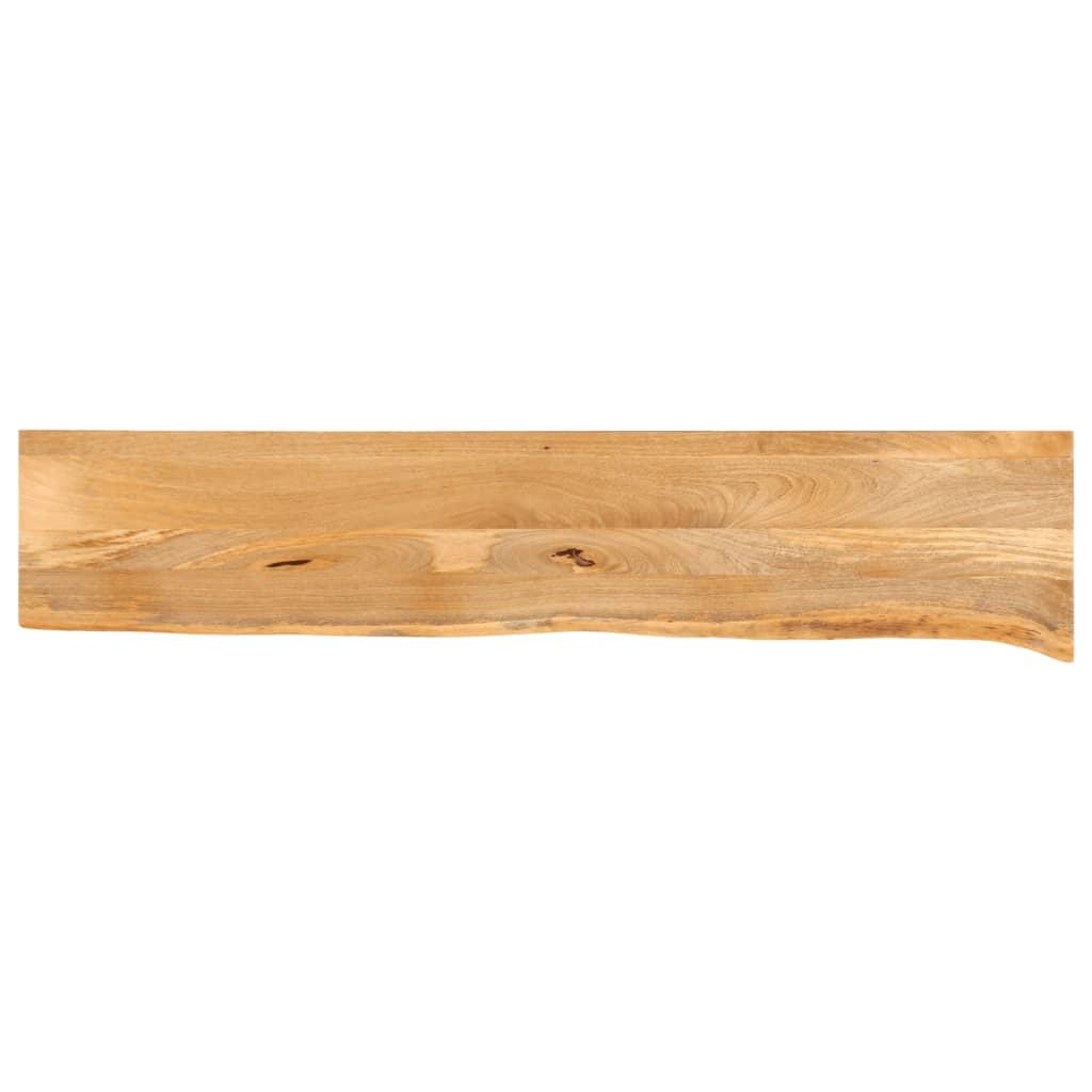 Bordplade 180x40x3,8 cm naturlig kant massivt mangotræ Bordplade 180x40x3,8 cm naturlig kant massivt mangotræ