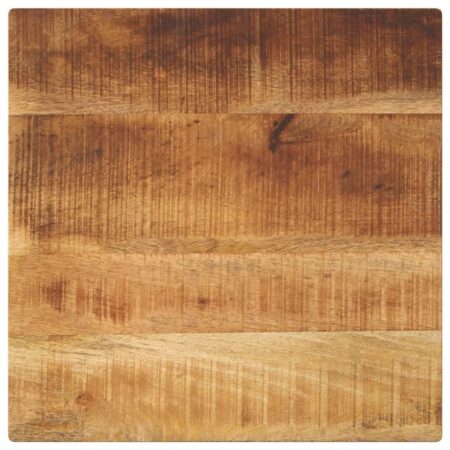 Bordplade 40x40x2,5 cm firkantet massivt ru mangotræ