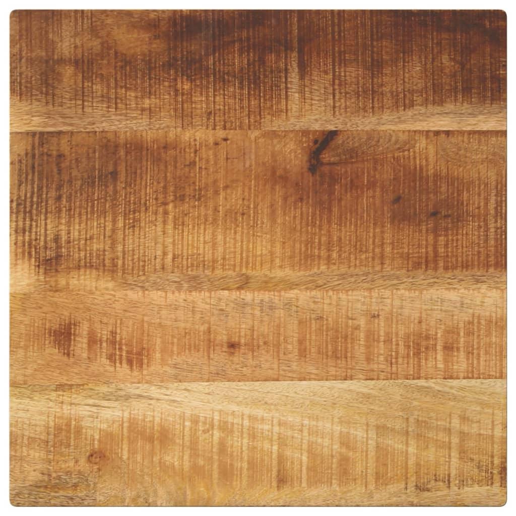 Bordplade 40x40x2,5 cm firkantet massivt ru mangotræ Bordplade 40x40x2,5 cm firkantet massivt ru mangotræ