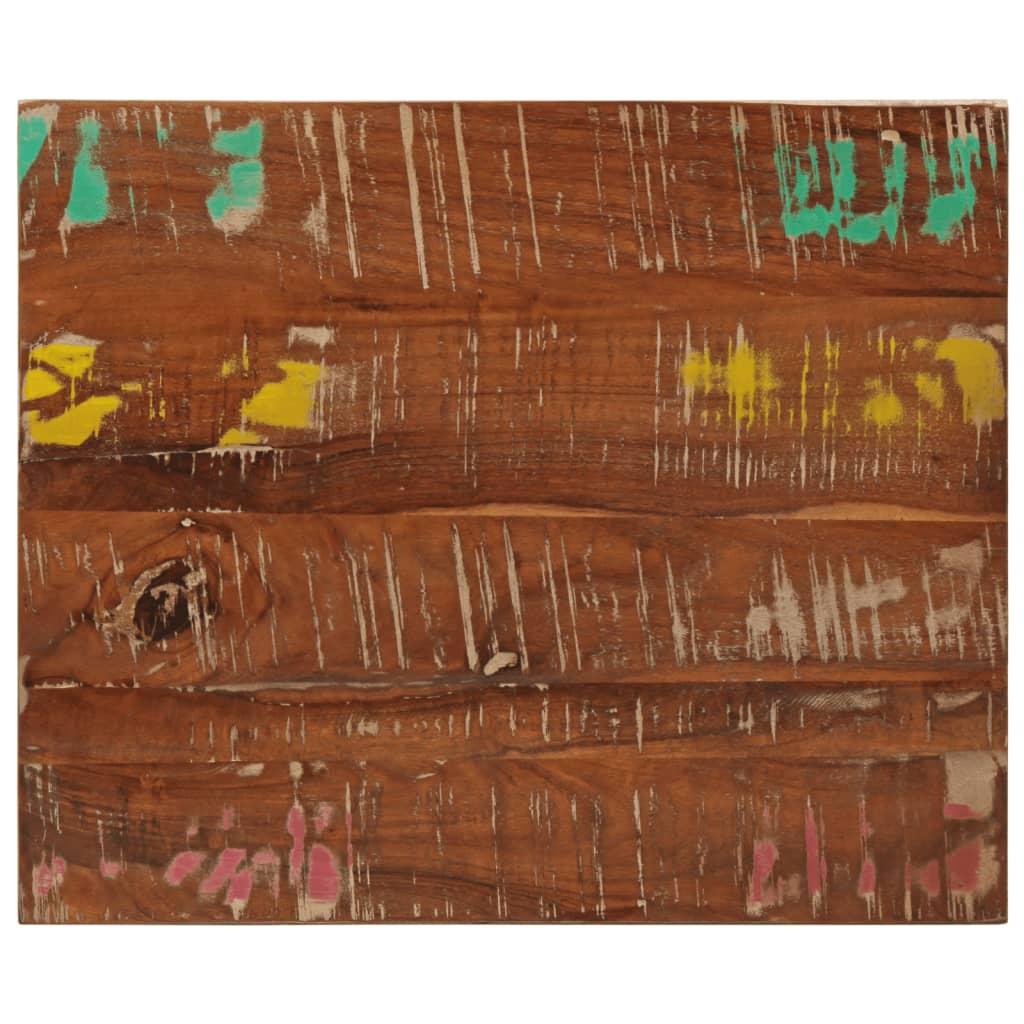 Bordplade 60x50x3,8 cm rektangulær massivt genbrugstræ Bordplade 60x50x3,8 cm rektangulær massivt genbrugstræ