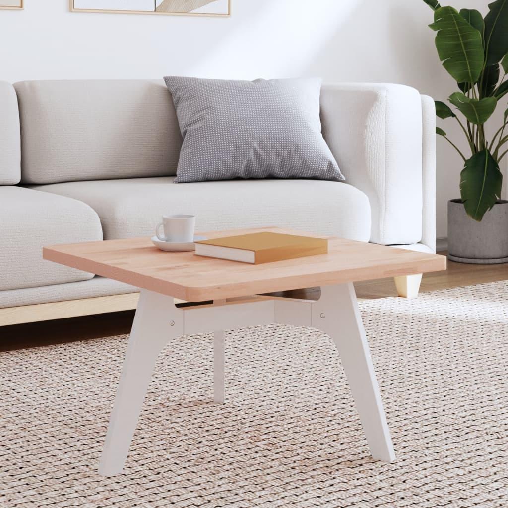 Bordplade 60x60x2,5 cm firkantet massivt bøgetræ Bordplade 60x60x2,5 cm firkantet massivt bøgetræ