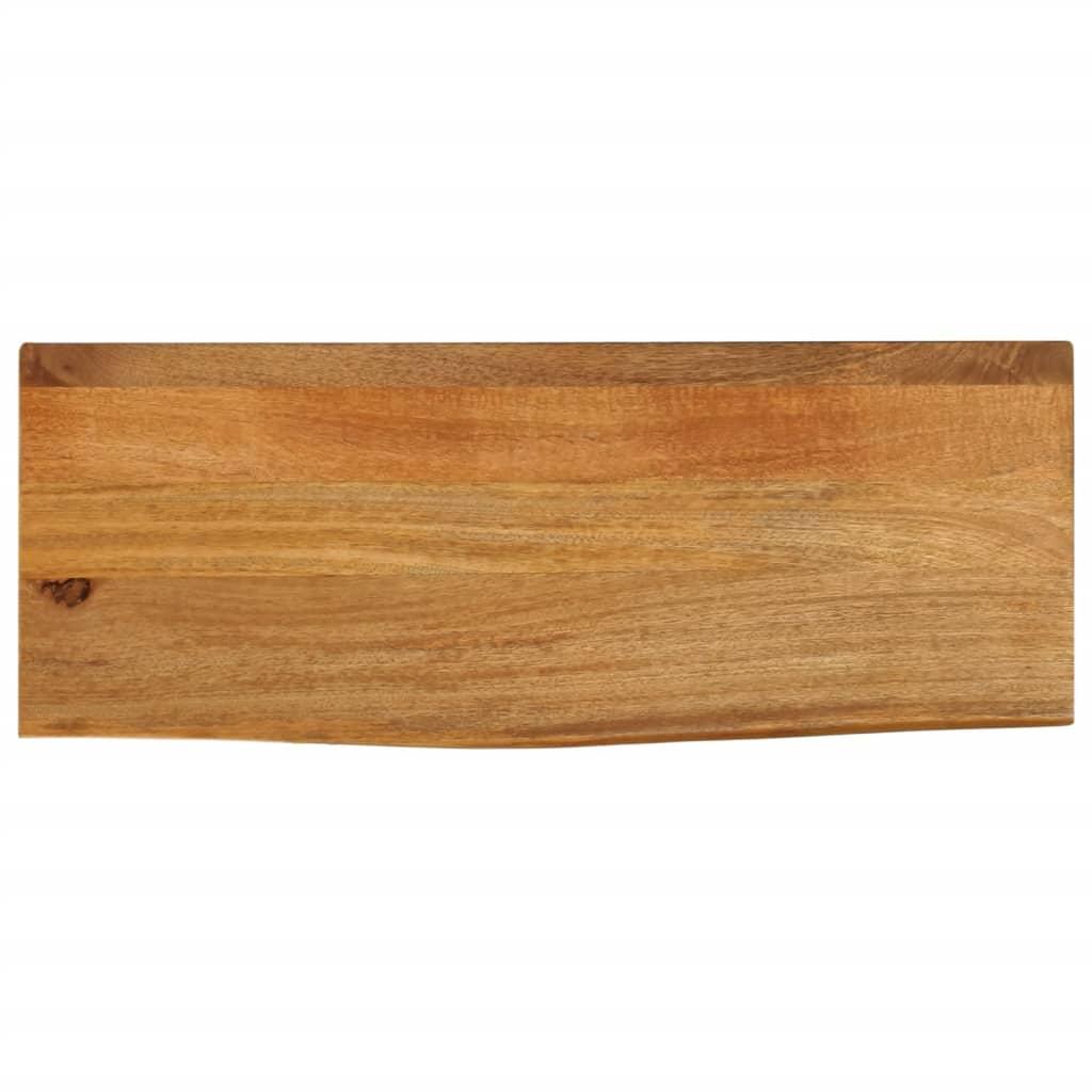 Bordplade 70x40x3,8 cm naturlig kant massivt mangotræ Bordplade 70x40x3,8 cm naturlig kant massivt mangotræ