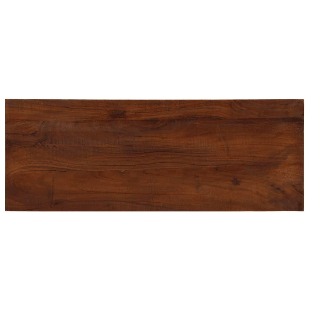 Bordplade 70x60x3,8 cm rektangulær massivt genbrugstræ Bordplade 70x60x3,8 cm rektangulær massivt genbrugstræ