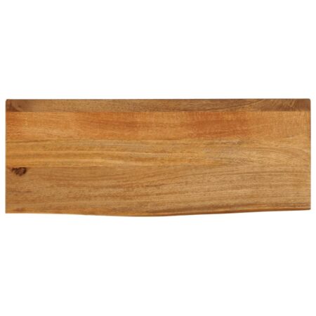Bordplade 80x30x3,8 cm naturlig kant massivt mangotræ