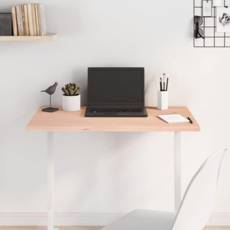 Bordplade 80x40x2 cm ubehandlet massivt egetræ