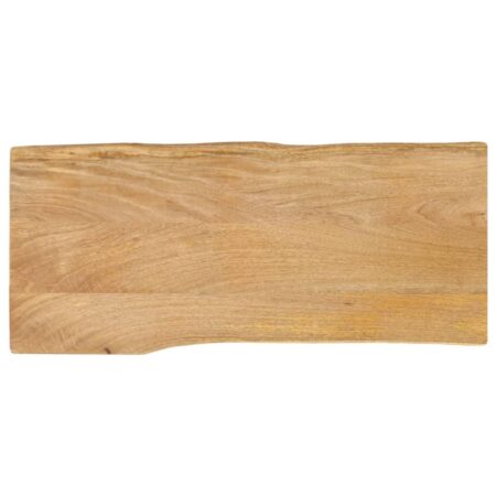 Bordplade 80x40x2,5 cm naturlig kant massivt mangotræ
