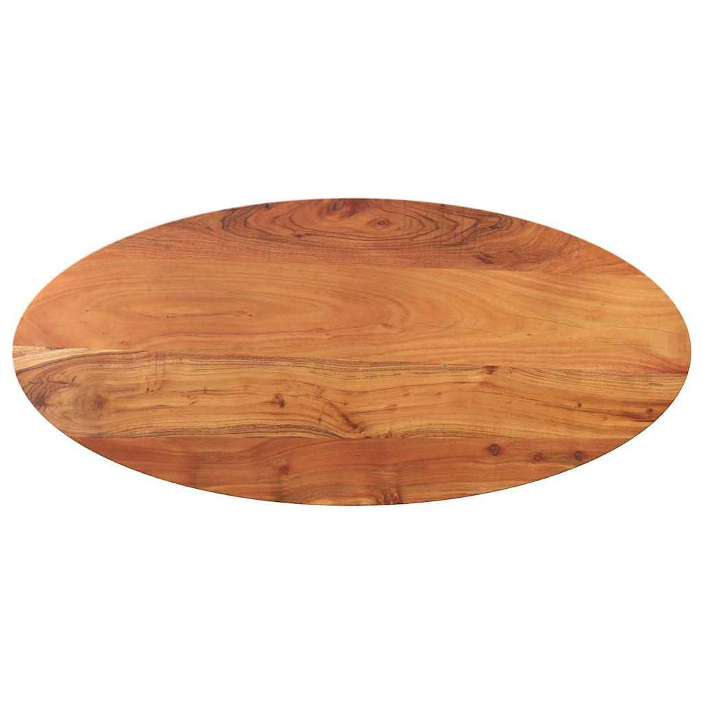 Bordplade 80x40x3,8 cm oval massivt akacietræ Bordplade 80x40x3,8 cm oval massivt akacietræ