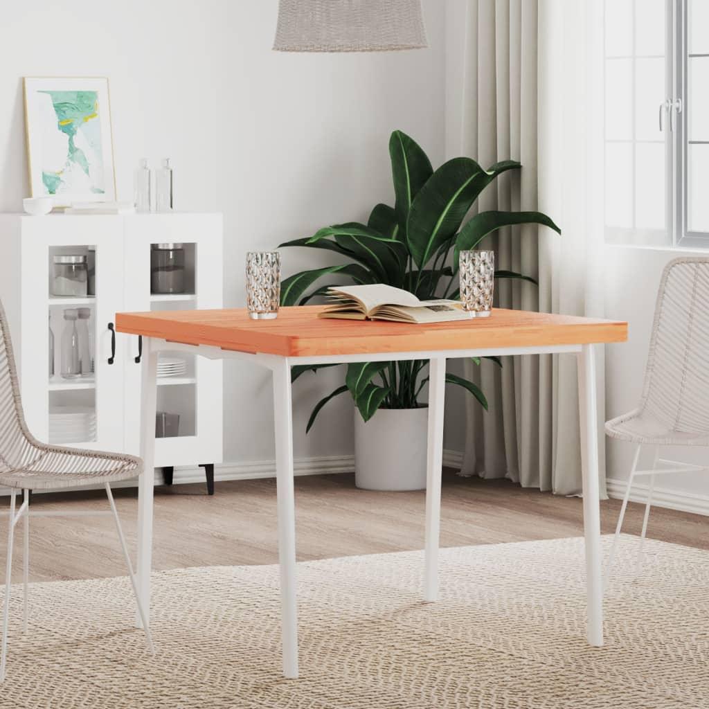 Bordplade 80x80x4 cm firkantet massivt bøgetræ Bordplade 80x80x4 cm firkantet massivt bøgetræ