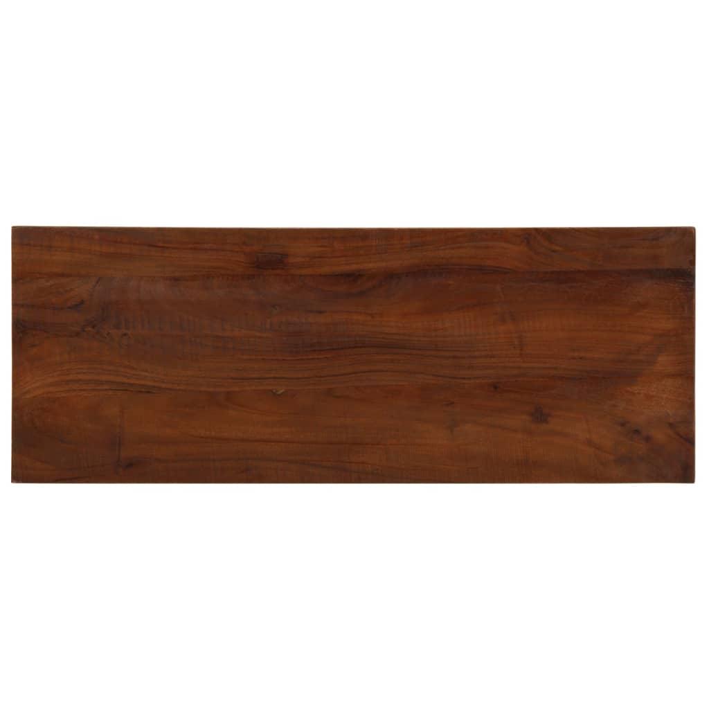 Bordplade 90x20x3,8 cm rektangulær massivt genbrugstræ Bordplade 90x20x3,8 cm rektangulær massivt genbrugstræ