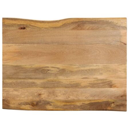 Bordplade 90x80x2,5 cm naturlig kant massivt mangotræ