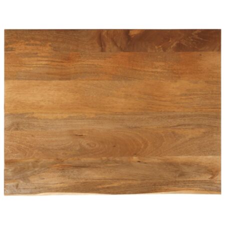 Bordplade 90x80x3,8 cm naturlig kant massivt mangotræ