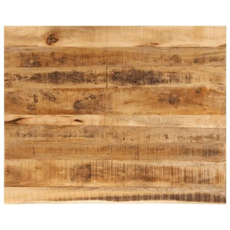 Bordplade 90x80x3,8cm naturlig kant massivt ru mangotræ