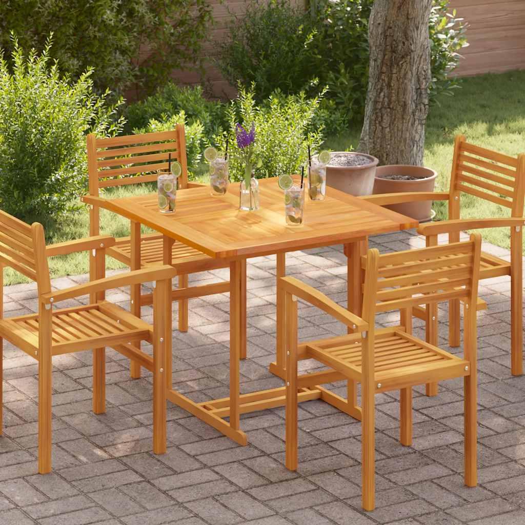 Bordplade 90x90x2,5 cm firkantet massivt teaktræ Bordplade 90x90x2,5 cm firkantet massivt teaktræ