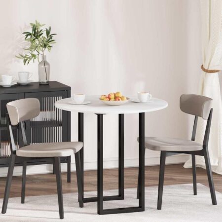 Bordplade Hvid 80 x 80 x 1.5 cm Konstrueret træ