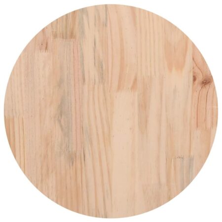 Bordplade Ø40x2,5 cm massivt fyrretræ