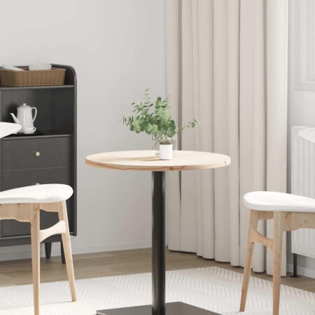 Bordplade Ø60x2,5 cm massivt fyrretræ