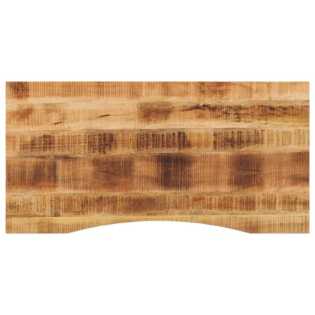 Bordplade med kurvet form 120x60x2,5 cm ru massivt mangotræ