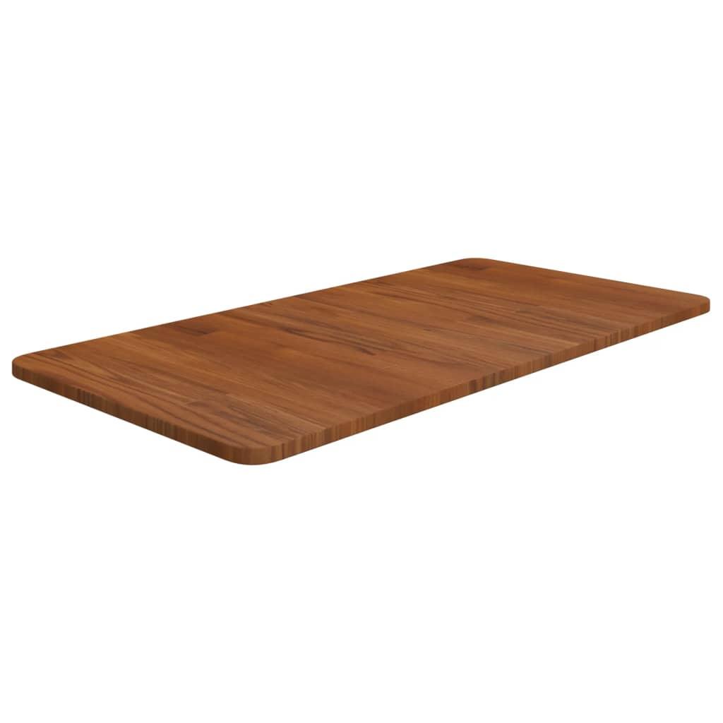 Bordplade til badeværelse 80x40x1,5 cm massivt træ mørkebrun Bordplade til badeværelse 80x40x1,5 cm massivt træ mørkebrun