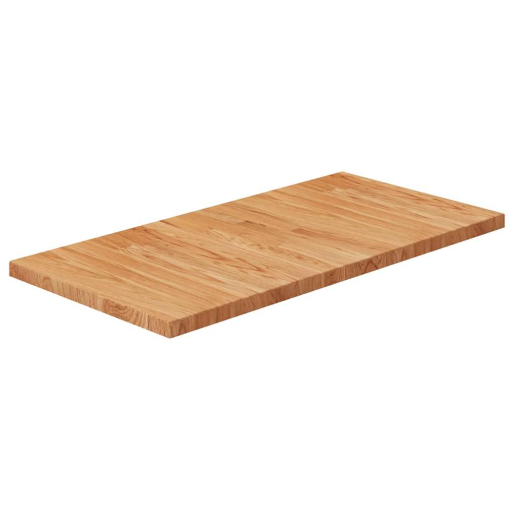 Bordplade til badeværelse 80x40x2,5 cm massivt træ lysebrun Bordplade til badeværelse 80x40x2,5 cm massivt træ lysebrun
