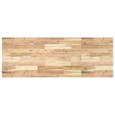 Bordplade til toiletbord 120x50x2 cm ubehandlet massivt akacie