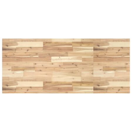 Bordplade til toiletbord 120x60x4 cm ubehandlet massivt akacie