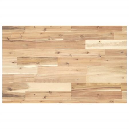 Bordplade til toiletbord 140x50x4 cm ubehandlet massivt akacie