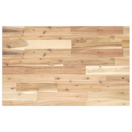 Bordplade til toiletbord 80x50x2 cm ubehandlet massivt akacie