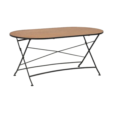 Brafab Brewer spisebord Sort-teak, 160x85 cm