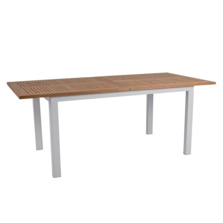 Brafab, Lyon Spisebord 92x194-252 cm Light Grey/Teak